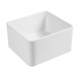 510*460*255mm Ceramic Butler Sink Single Bowl Farmhouse Kitchen Laundry Sink Apron Front